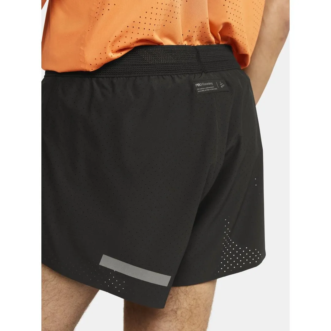MEN'S PRO HYPERVENT SPLIT RUNNING SHORTS 2 - Black sold by Craft Sportswear product image thumbnail 4