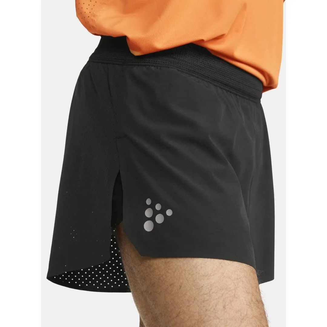 MEN'S PRO HYPERVENT SPLIT RUNNING SHORTS 2 - Black sold by Craft Sportswear product image thumbnail 3