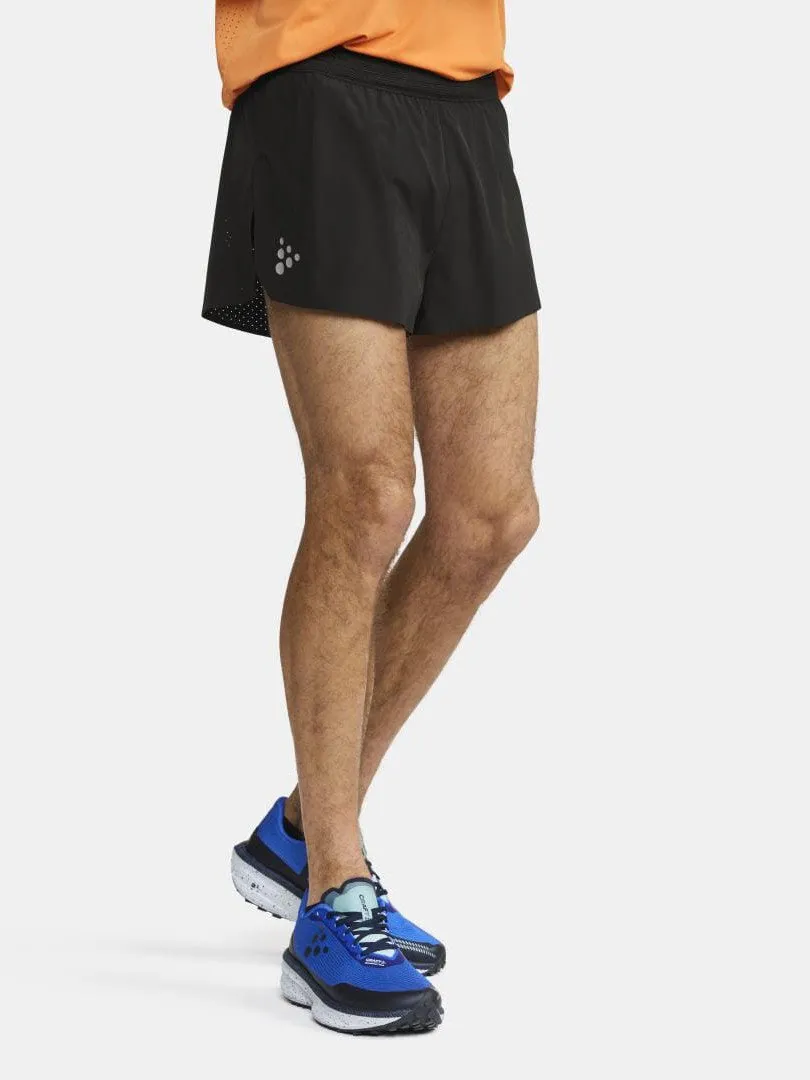 MEN'S PRO HYPERVENT SPLIT RUNNING SHORTS 2 - Black sold by Craft Sportswear