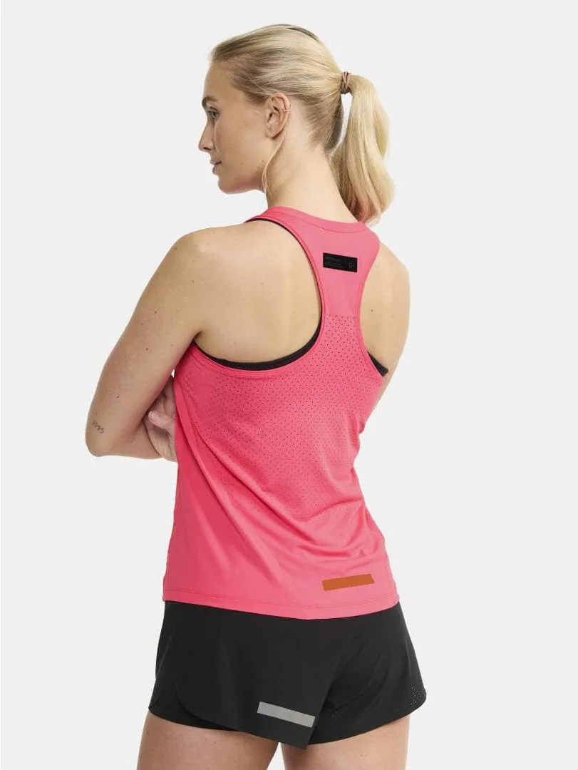 WOMEN'S PRO HYPERVENT RUNNING SINGLET 2 - FUCHSIA sold by Craft Sportswear