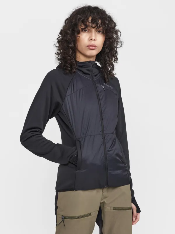 Womens ADV Hybrid Midlayer - Black sold by Craft Sportswear