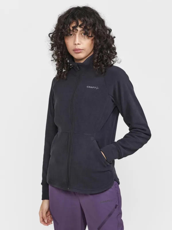 Womens ADV Fleece Midlayer - Black sold by Craft Sportswear