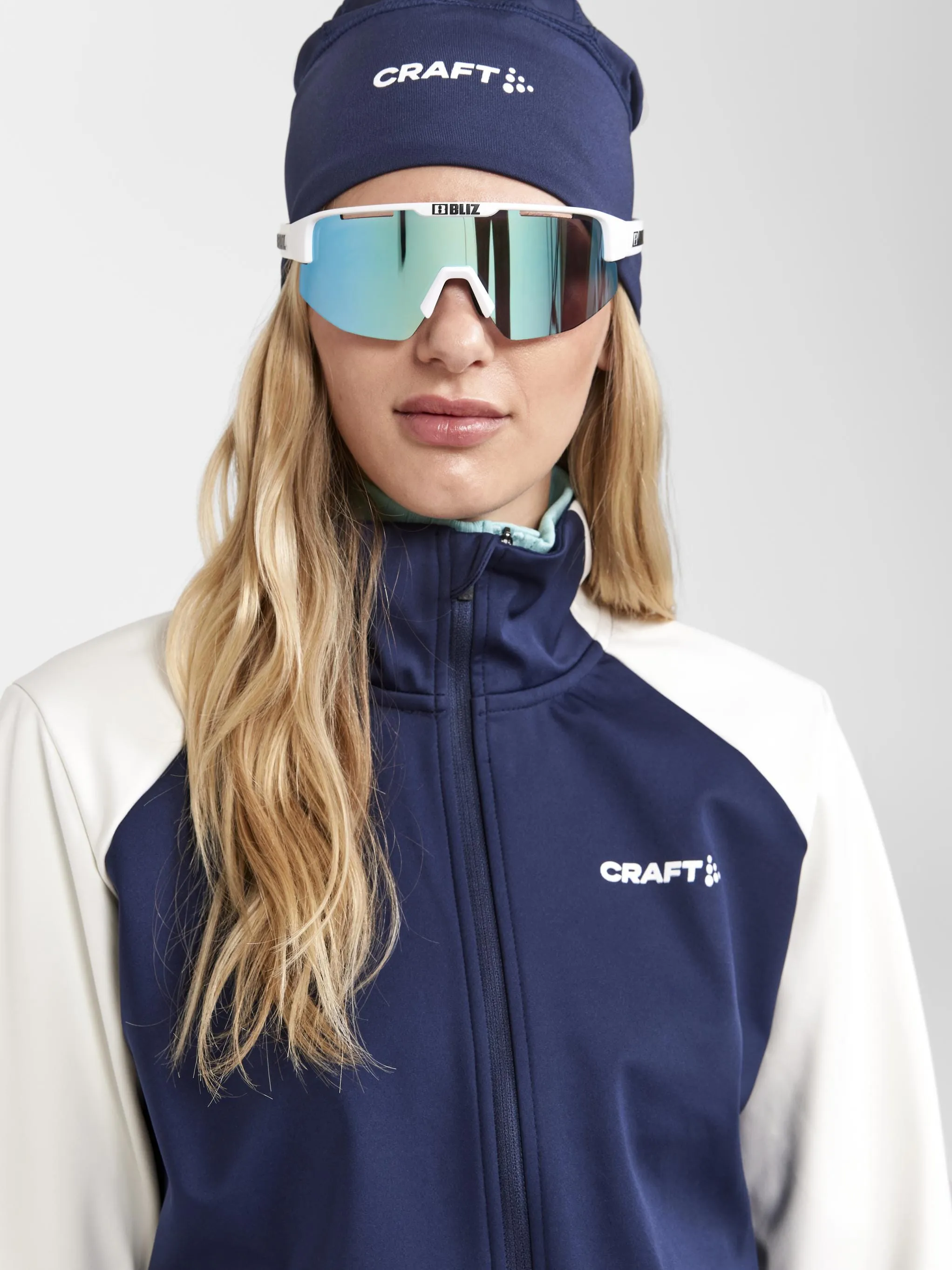 Women's Core XC Ski Training Jacket - Tofu/Blaze sold by Craft Sportswear product image thumbnail 3