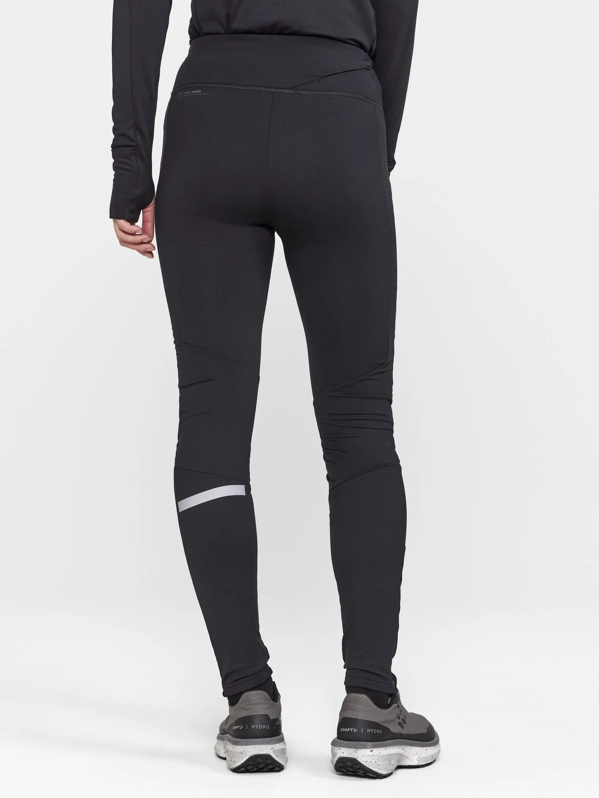 Women's ADV SubZ Warm Running Tights 3 - Black sold by Craft Sportswear