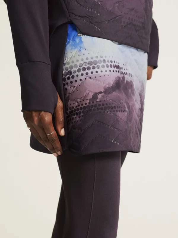 Women's ADV SubZ Running Skirt 3.0 - DK Plum/Multi sold by Craft Sportswear