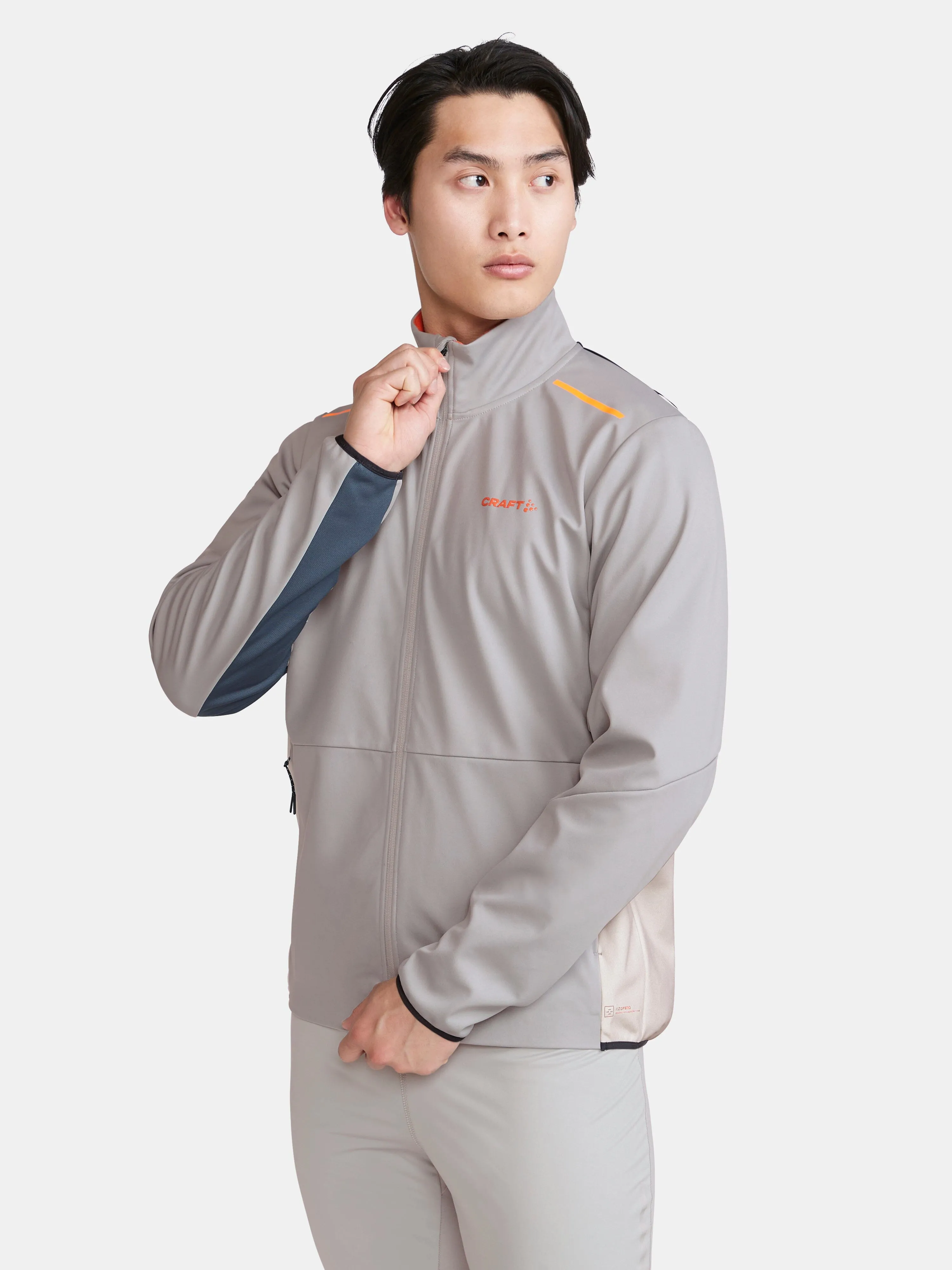 MENS CORE XC SKI TRAINING JACKET - GHOST-TOFU sold by Craft Sportswear