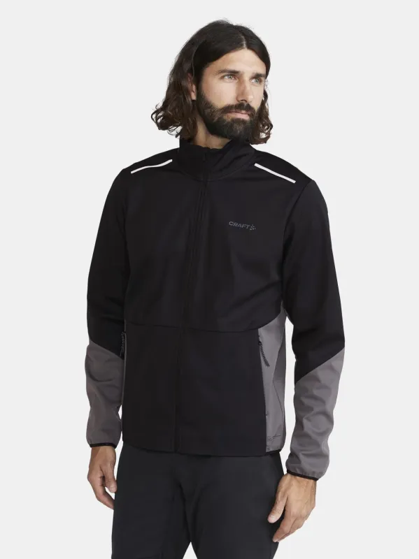 MENS CORE XC SKI TRAINING JACKET - Black/Granite sold by Craft Sportswear