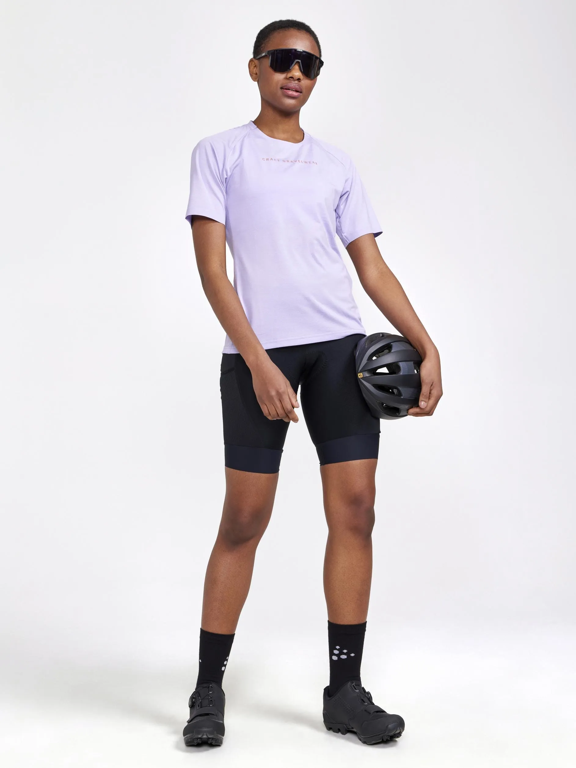 Women's ADV Gravel Bike Short Sleeve Tee - LAVENDER-MELANGE sold by Craft Sportswear product image thumbnail 4