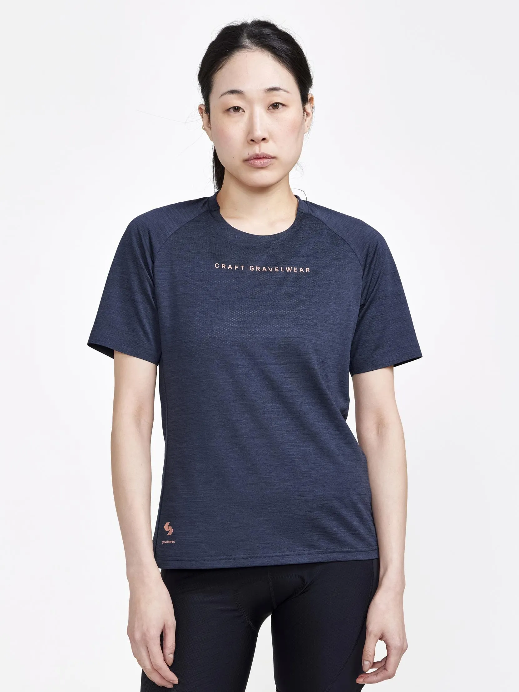Women's ADV Gravel Bike Short Sleeve Tee - Black Melange sold by Craft Sportswear product image thumbnail 5