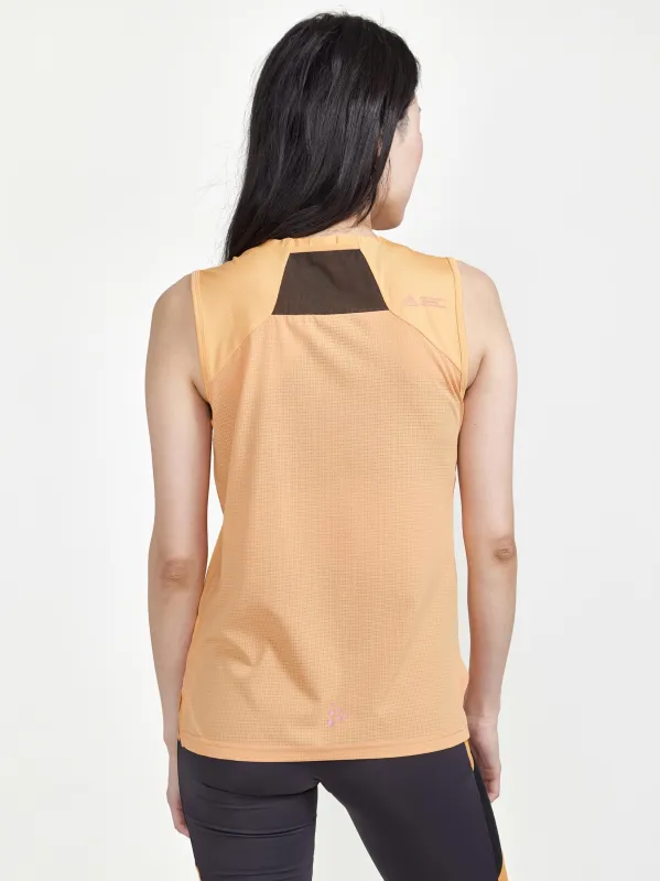 Women's PRO Trail Running Singlet - PEACH sold by Craft Sportswear