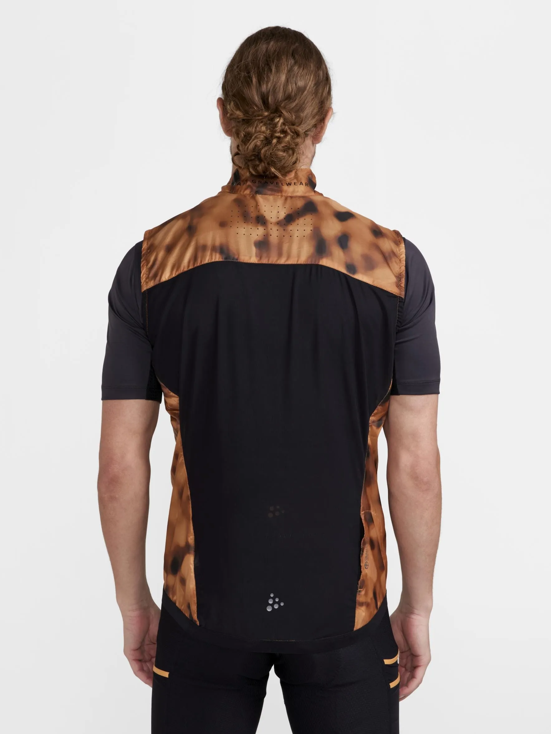 Men's PRO Gravel Bike Wind Vest - DESERT-BLACK sold by Craft Sportswear product image thumbnail 2