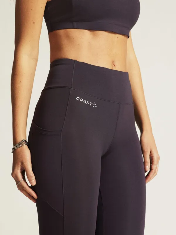 Women's ADV Essence Capri Training Tights 2 - DK Plum sold by Craft Sportswear