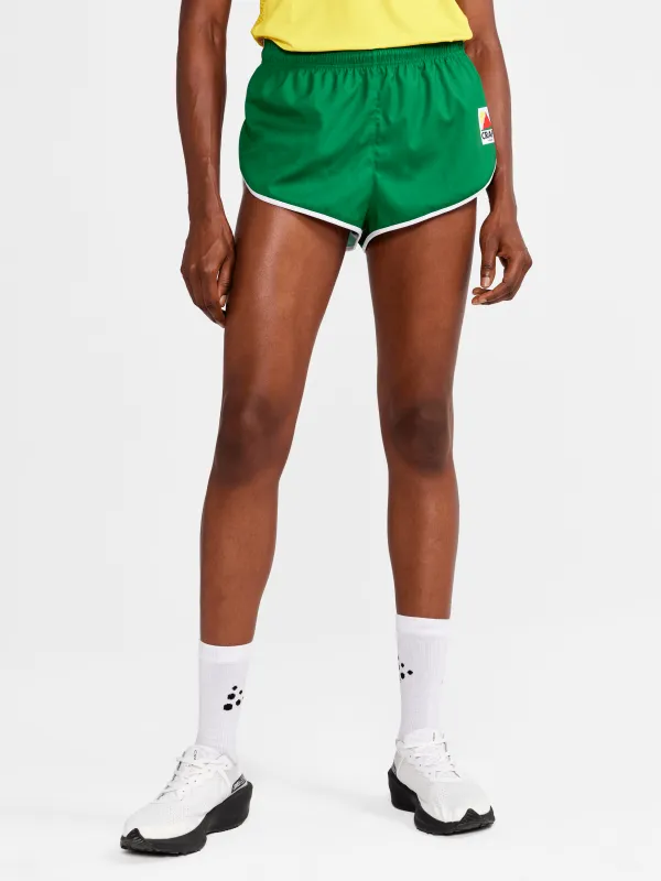 Women's Retro Elite Custom Woven Shorts - GREEN sold by Craft Sportswear