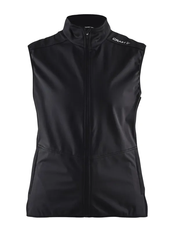 WOMEN'S WARM VEST - Black sold by Craft Sportswear