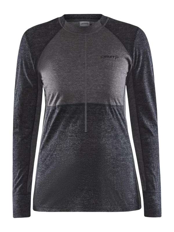 Women's CORE Wool Mix Baselayer Set - Black/Granite sold by Craft Sportswear