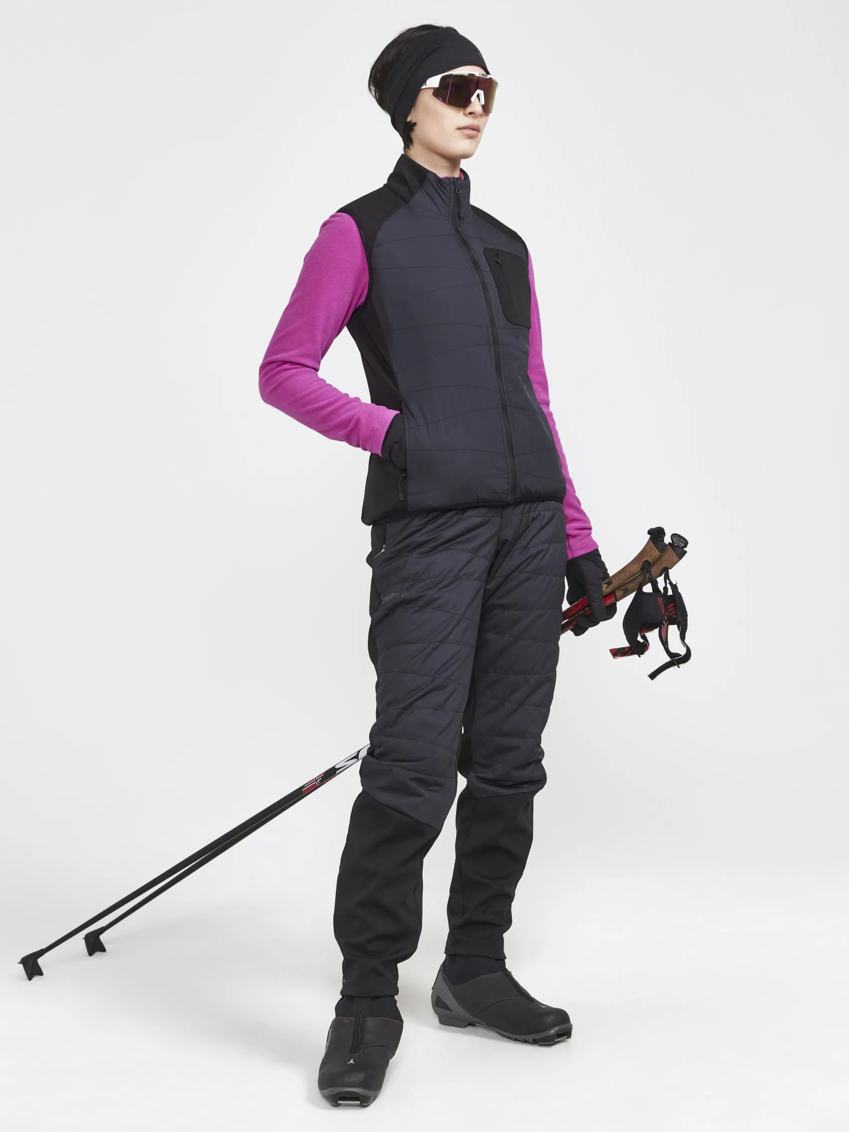 WOMEN'S CORE XC SKI TRAINING INSULATE VEST - Black sold by Craft Sportswear product image thumbnail 3