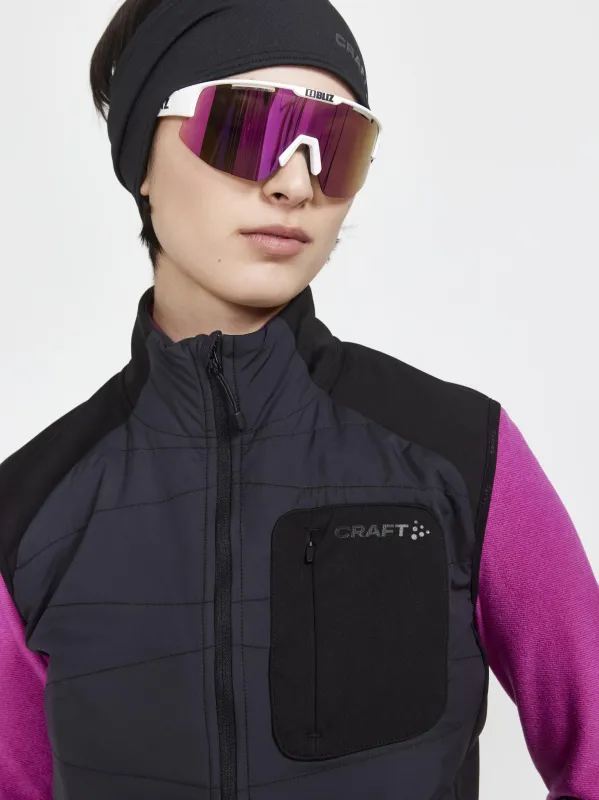 WOMEN'S CORE XC SKI TRAINING INSULATE VEST - Black sold by Craft Sportswear