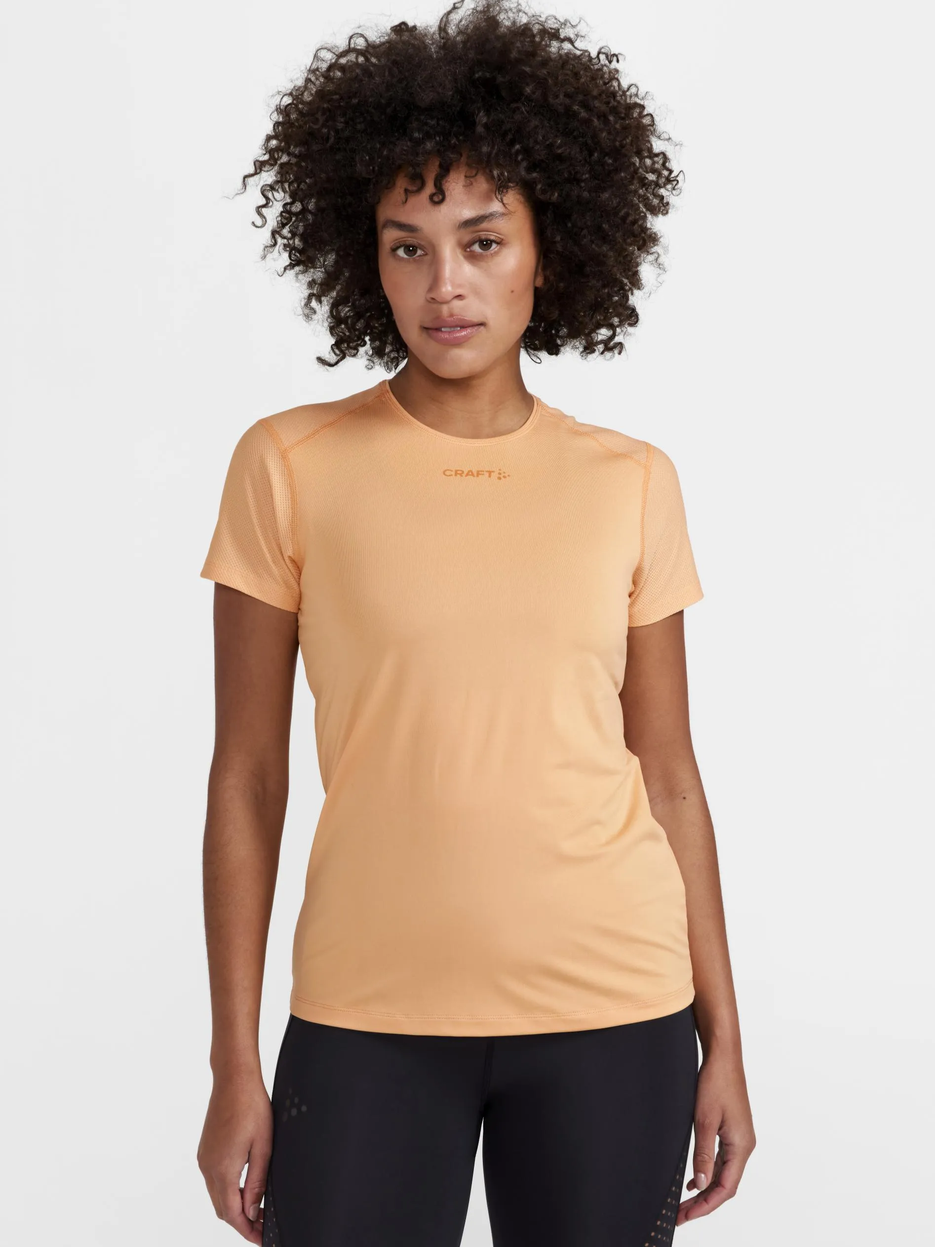 Women's ADV Essence SS Slim Tee - PEACH sold by Craft Sportswear