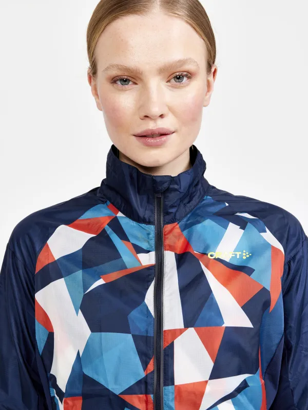 Women's PRO Dazzle Camo Jacket - BLAZE/P DAZZLE CAMO sold by Craft Sportswear