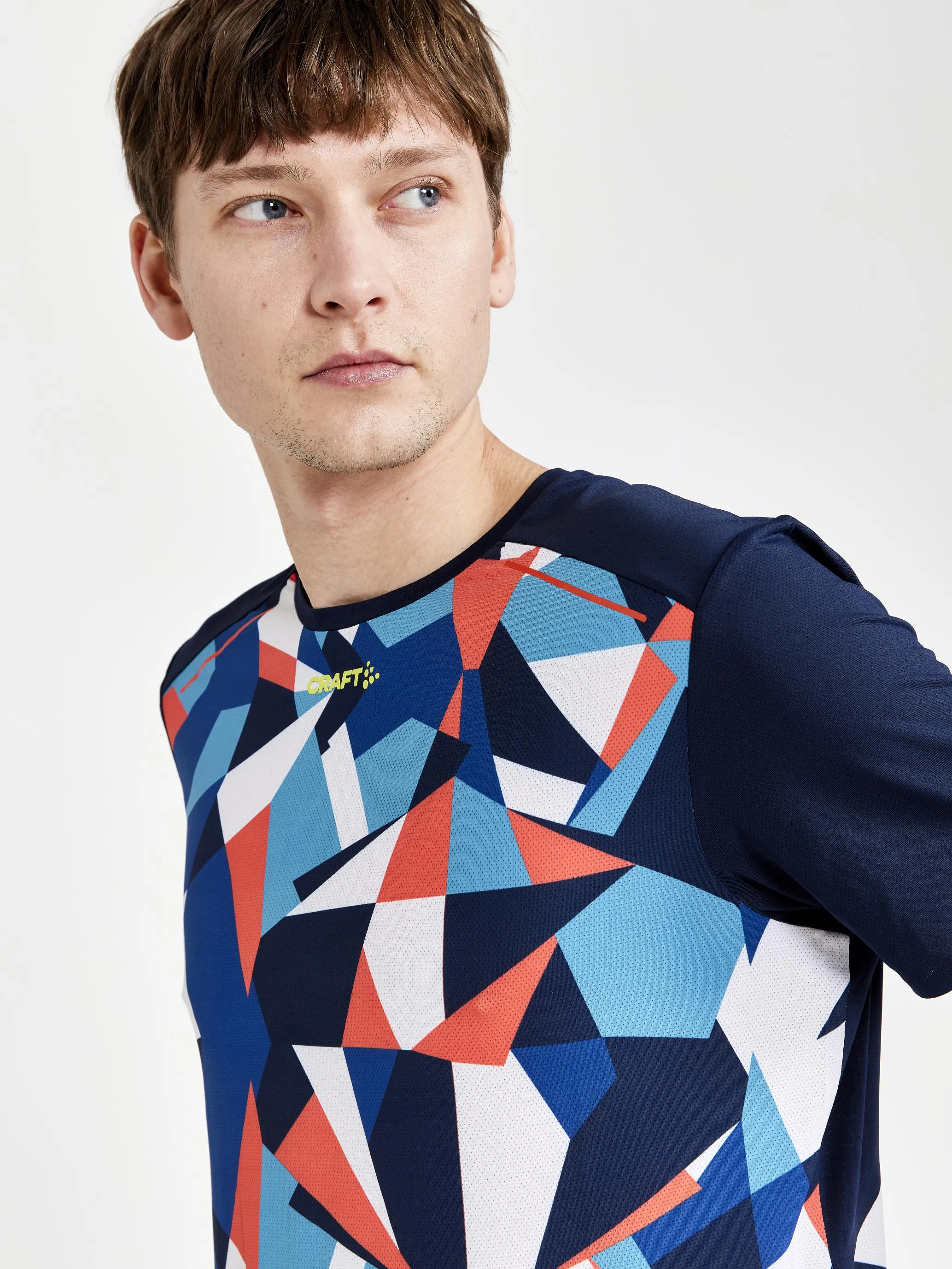 Men's PRO Dazzle Camo Running Tee - BLAZE/P DAZZLE CAMO sold by Craft Sportswear product image thumbnail 2