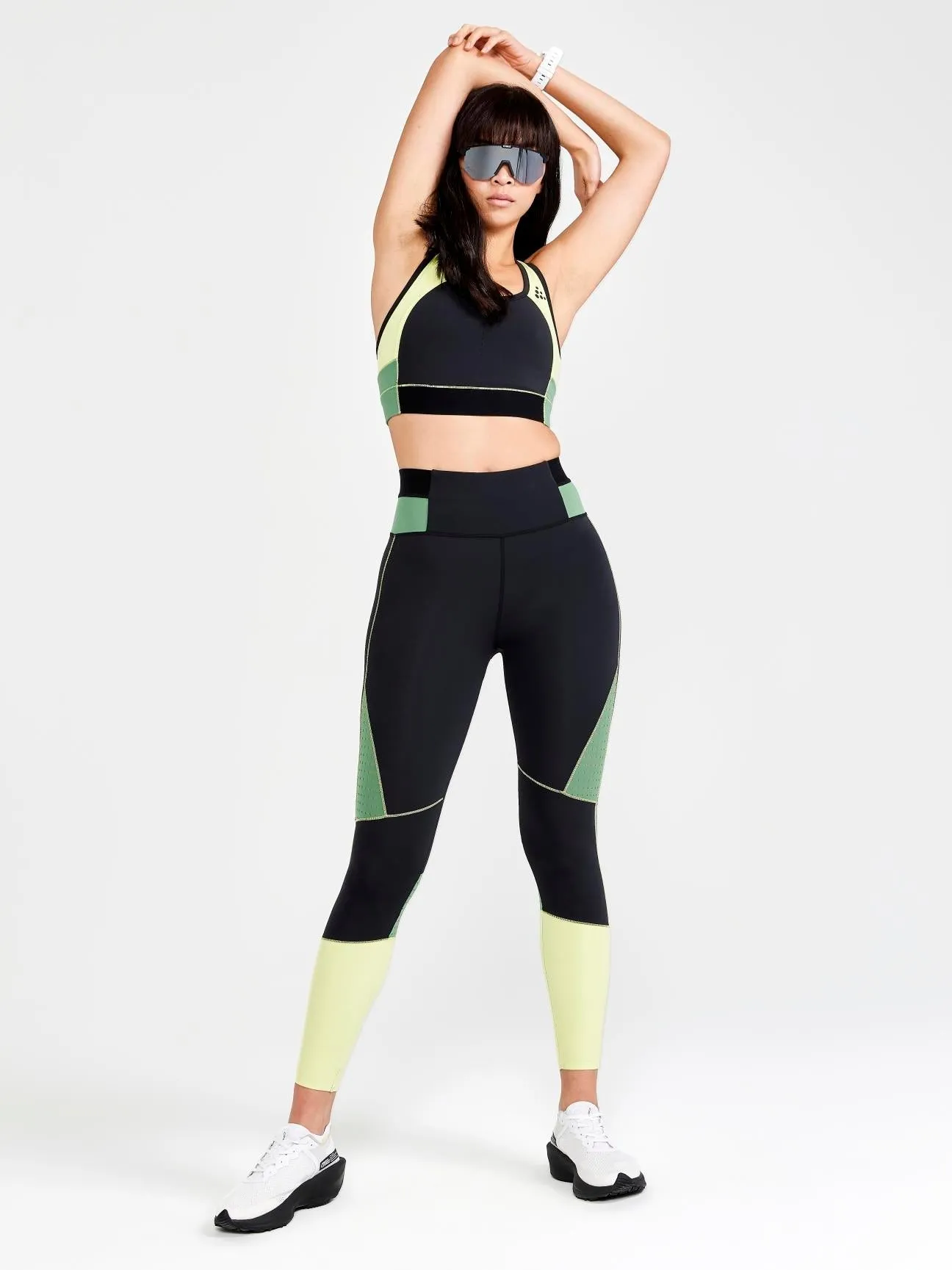 WOMEN'S PRO CHARGE BLOCKED TRAINING SPORT TOP - GIALLO-BLACK sold by Craft Sportswear product image thumbnail 5