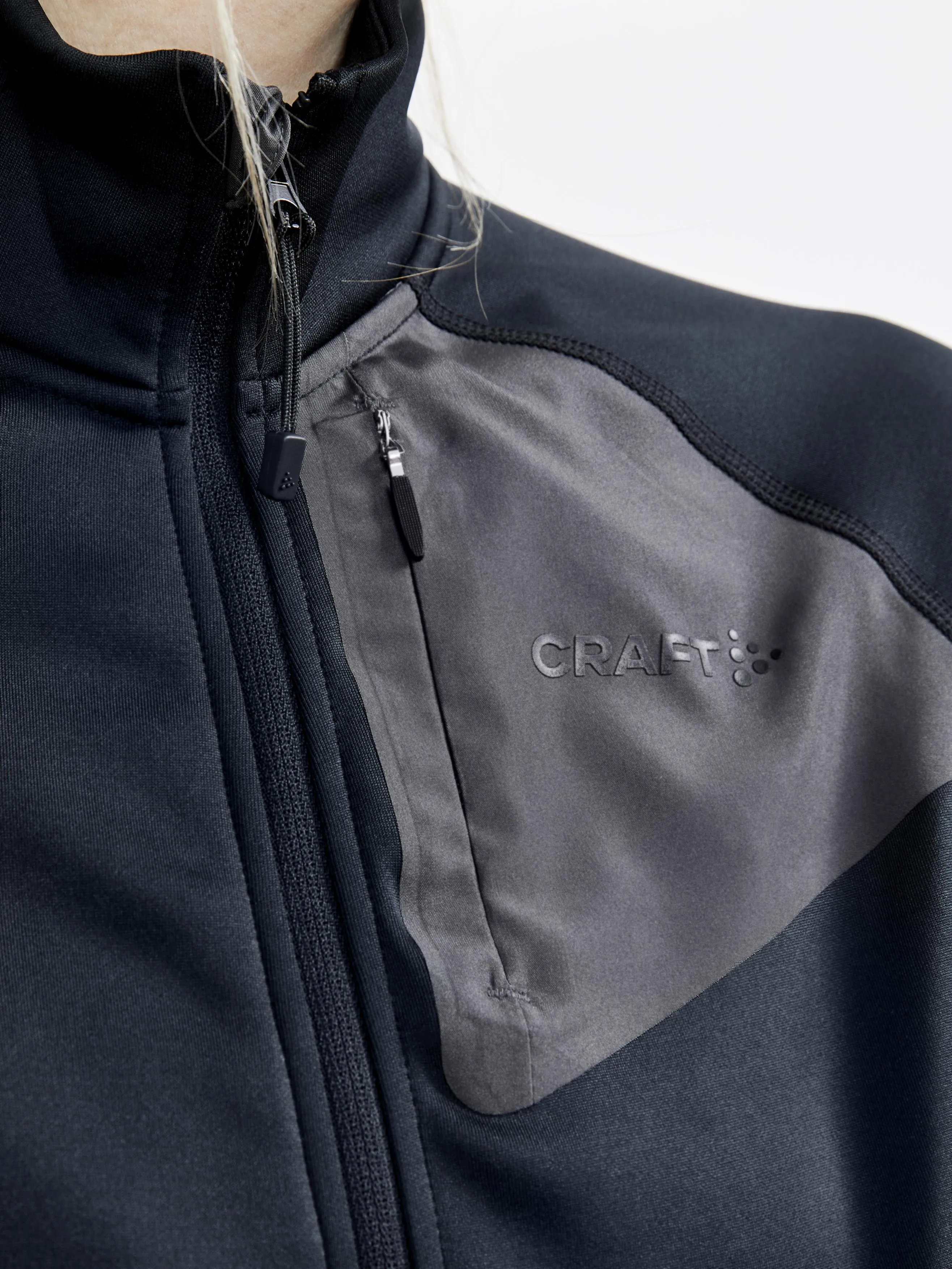 WOMEN'S ADV TECH FLEECE THERMAL MIDLAYER - Black sold by Craft Sportswear product image thumbnail 3