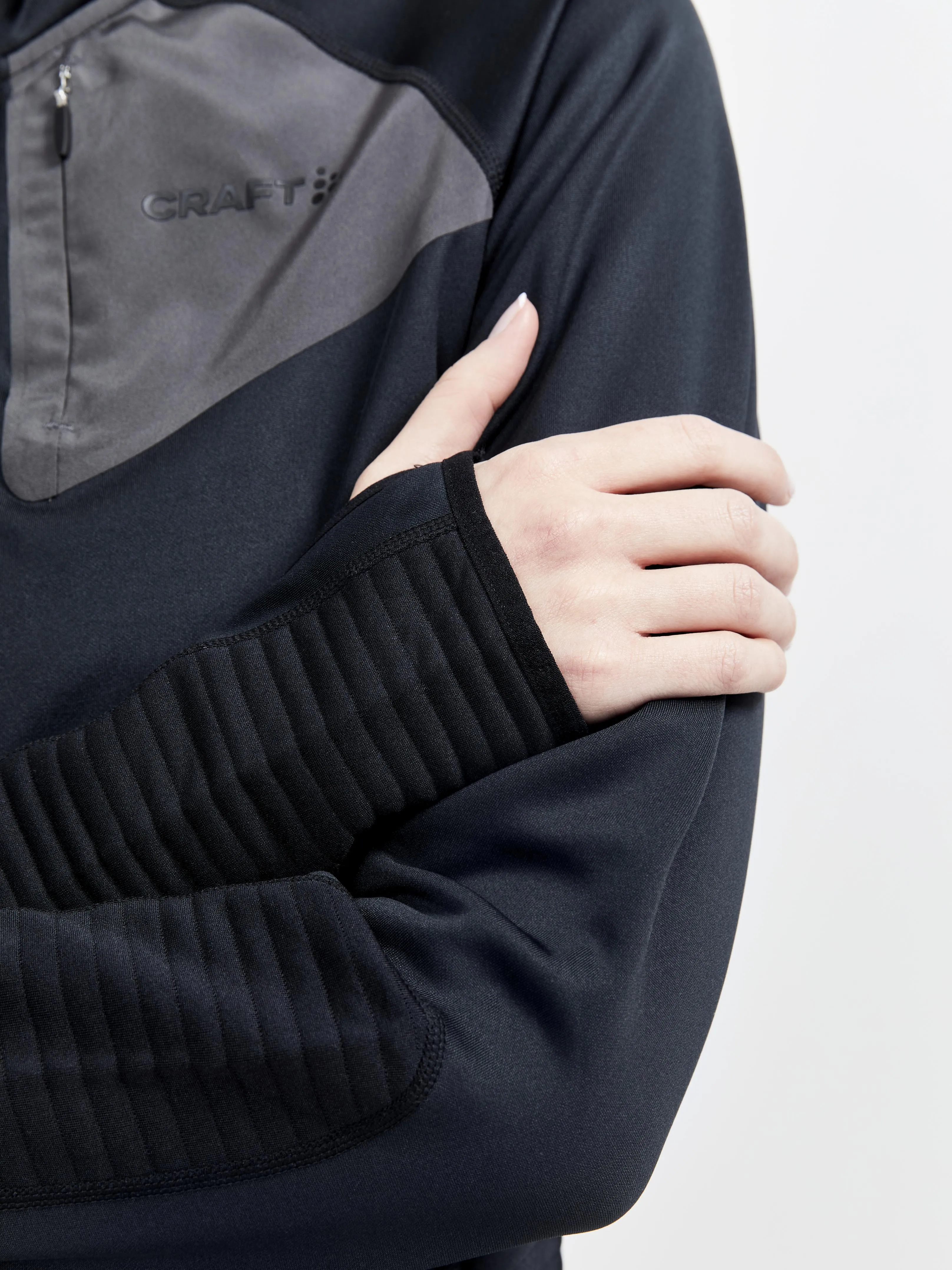 WOMEN'S ADV TECH FLEECE THERMAL MIDLAYER - Black sold by Craft Sportswear product image thumbnail 4