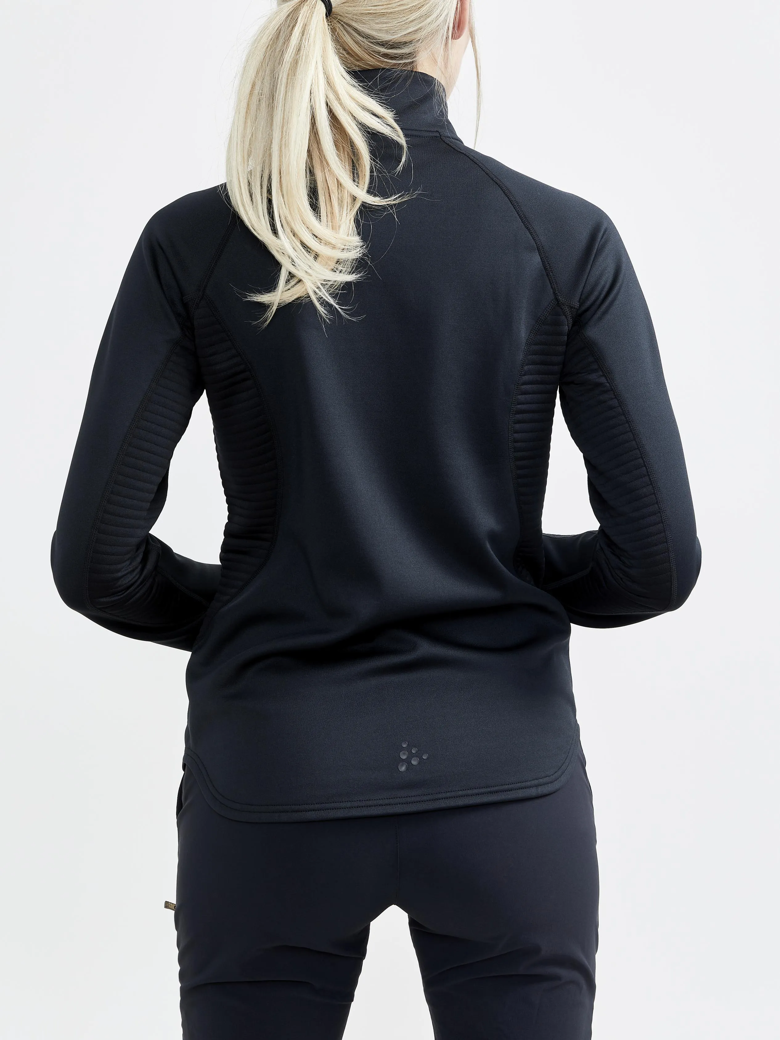 WOMEN'S ADV TECH FLEECE THERMAL MIDLAYER - Black sold by Craft Sportswear product image thumbnail 2