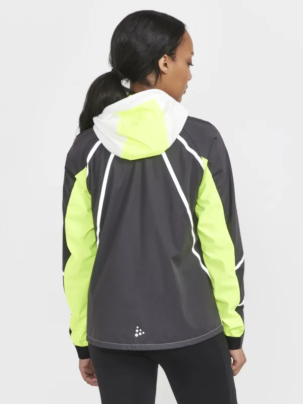 WOMEN'S PRO HYDRO LUMEN RUNNING JACKET 2 - ASH WHITE-SLATE sold by Craft Sportswear