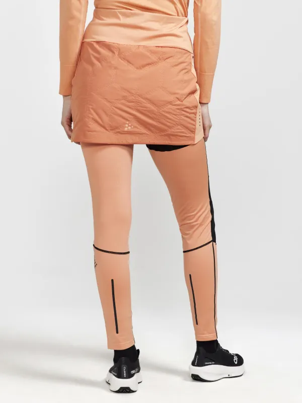 WOMEN'S ADV SUBZ RUNNING SKIRT 2 - RUSTY GLOW-GLOW sold by Craft Sportswear