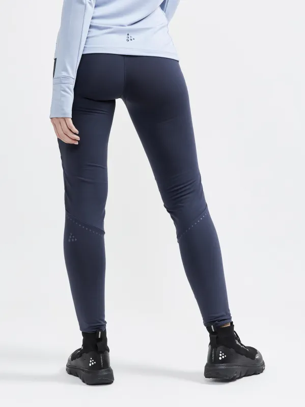 Women's ADV SubZ Running Wind Tights 2 - Blues/Multi sold by Craft Sportswear