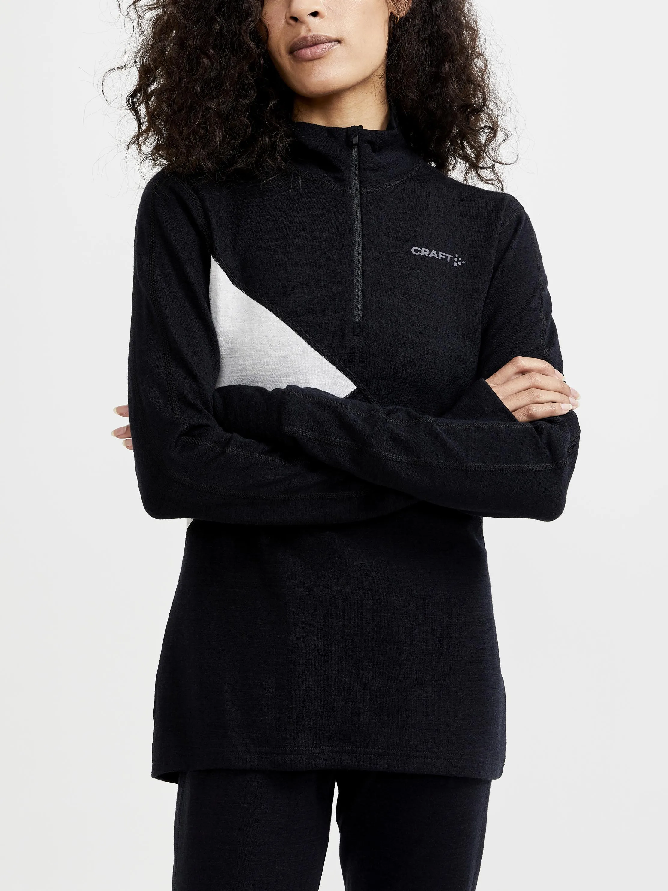 Women's ADV Nordic Wool Baselayer - BLACK/ASH sold by Craft Sportswear
