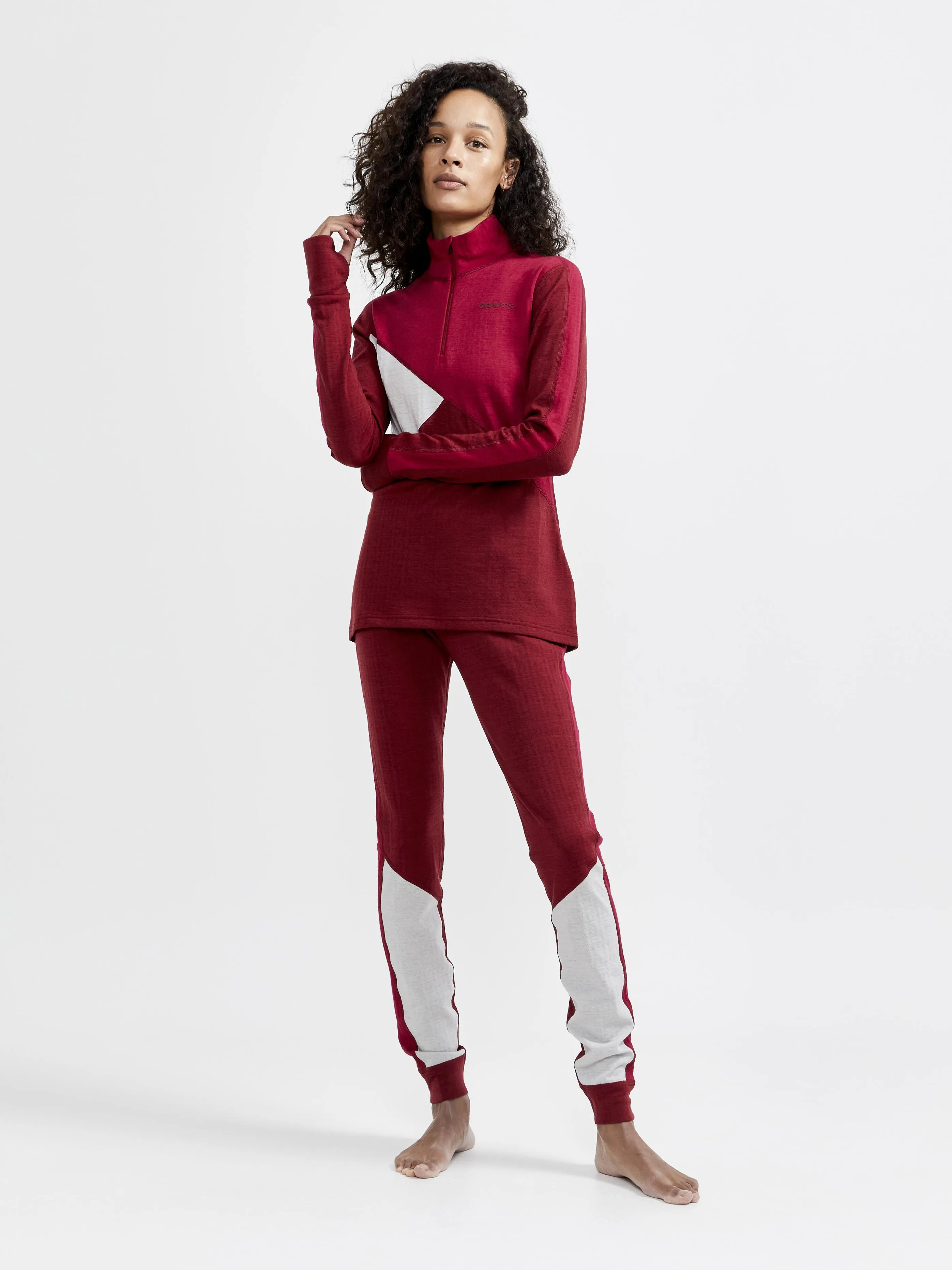 Women's ADV Nordic Wool Baselayer - RHUBARB-MACHINE sold by Craft Sportswear product image thumbnail 4