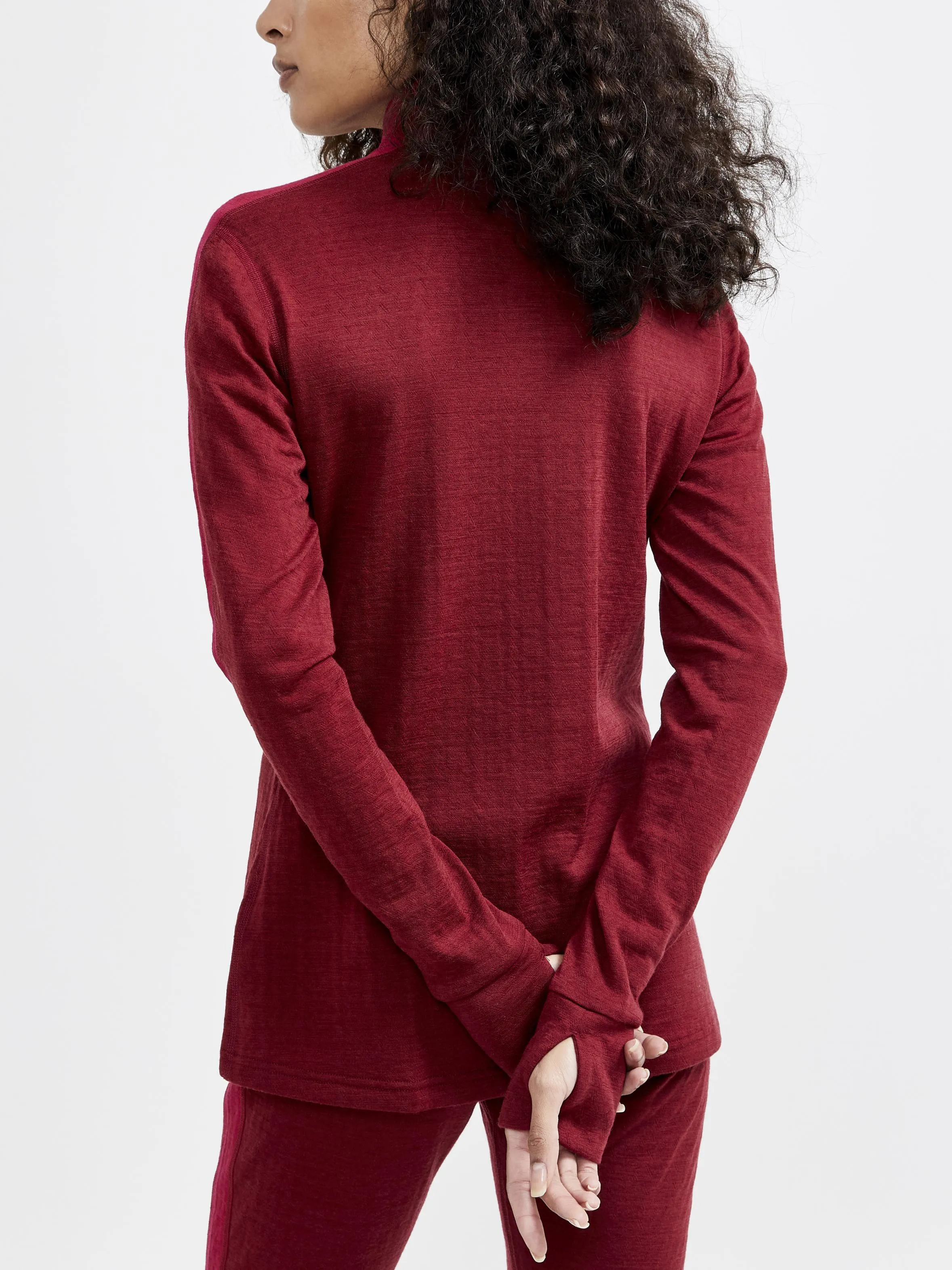 Women's ADV Nordic Wool Baselayer - RHUBARB-MACHINE sold by Craft Sportswear