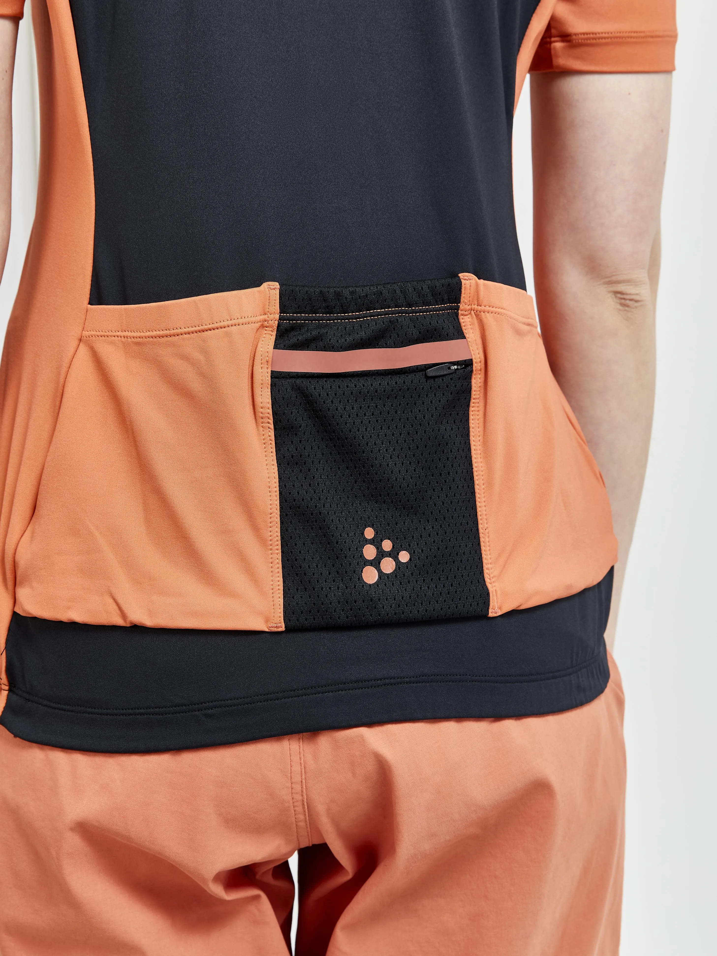 WOMEN'S ADV OFFROAD JERSEY - BLACK/TERRACOT sold by Craft Sportswear product image thumbnail 3