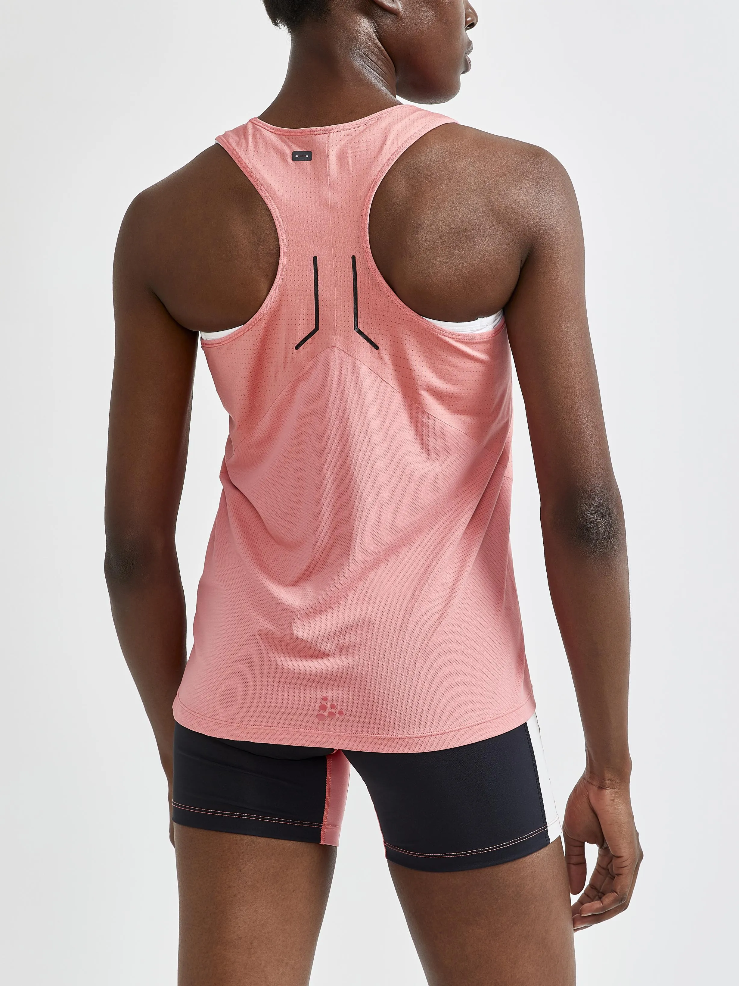 WOMEN'S PRO HYPERVENT RUNNING SINGLET - CORAL sold by Craft Sportswear product image thumbnail 2
