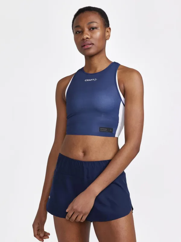 Women's PRO Hypervent Running Cropped Top - BLAZE-FLEX sold by Craft Sportswear