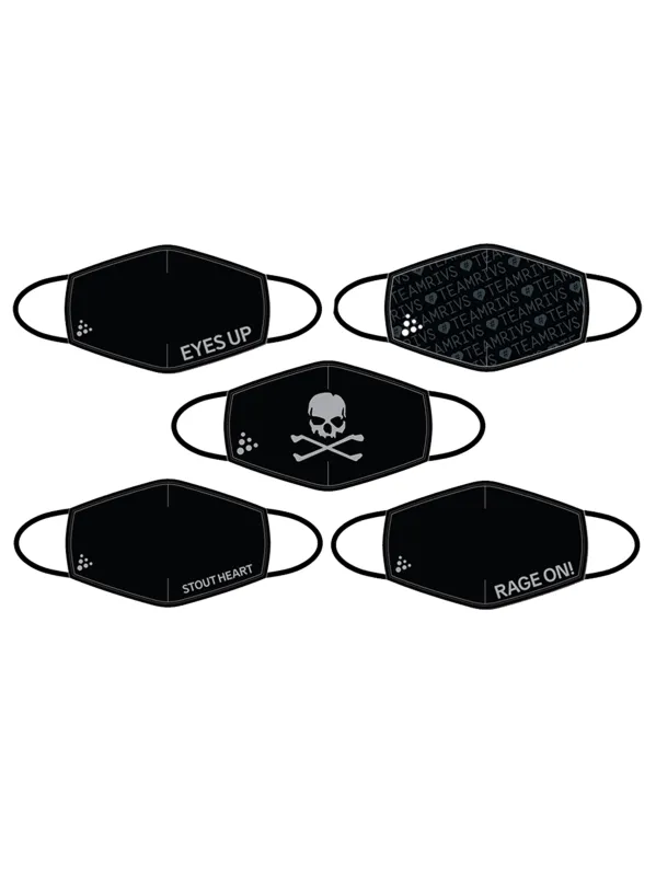 Team Rivs Sport Mask - Black made by Craft Sportswear