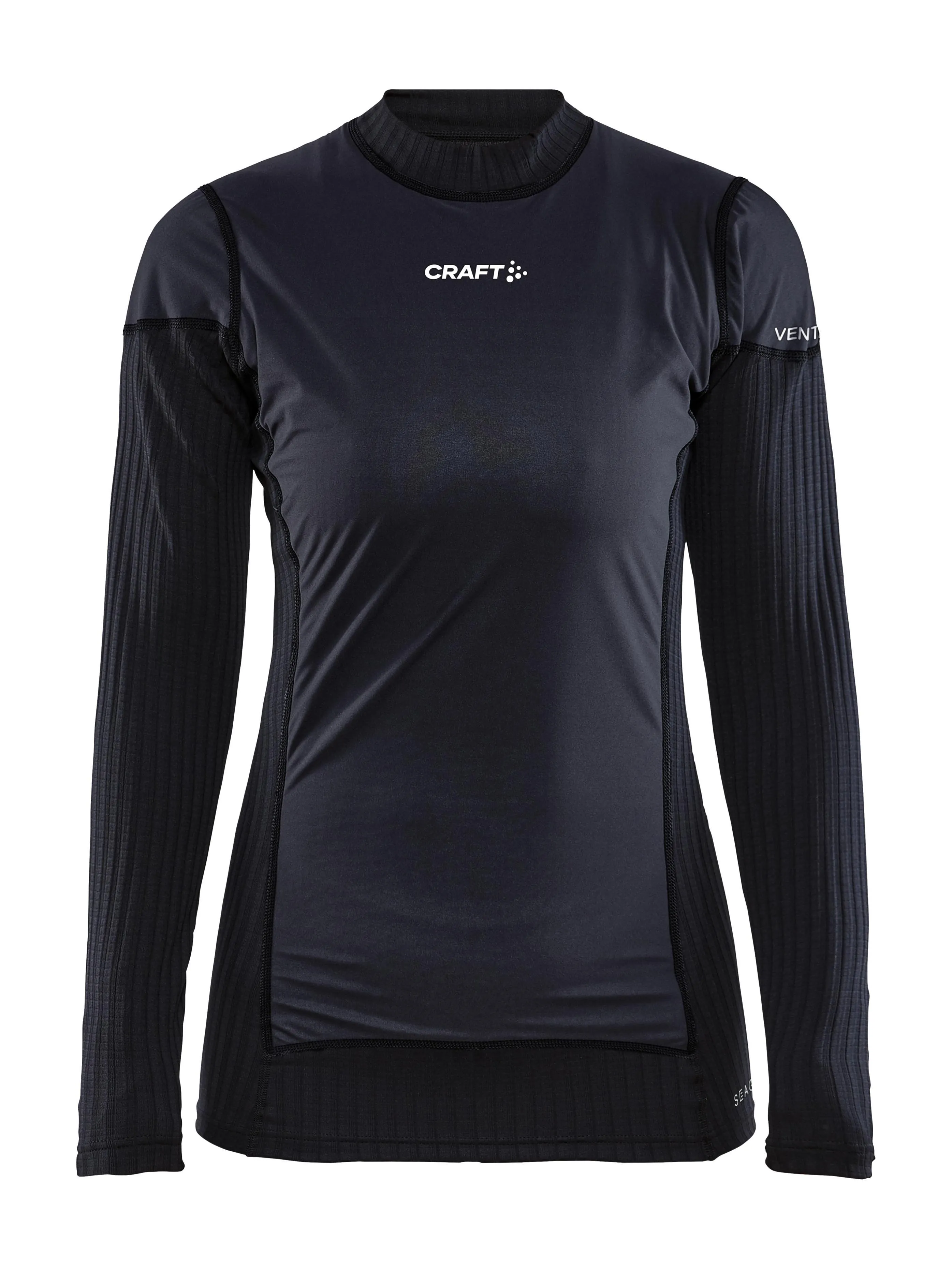 WOMEN'S ACTIVE EXTREME X WIND BASELAYER - Black/Granite sold by Craft Sportswear product image thumbnail 4