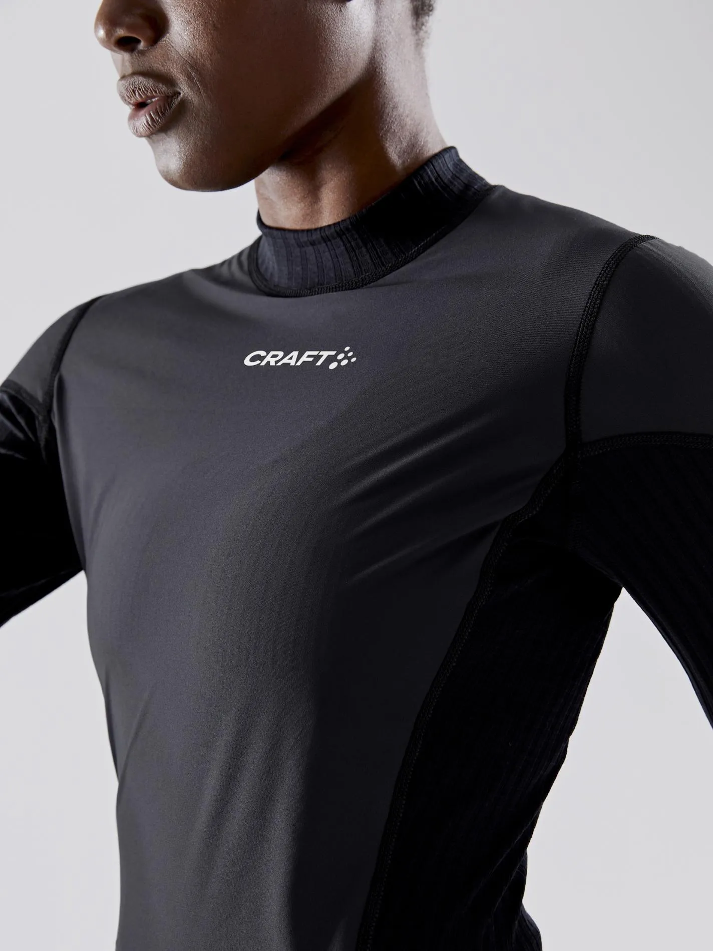 WOMEN'S ACTIVE EXTREME X WIND BASELAYER - Black/Granite sold by Craft Sportswear product image thumbnail 2