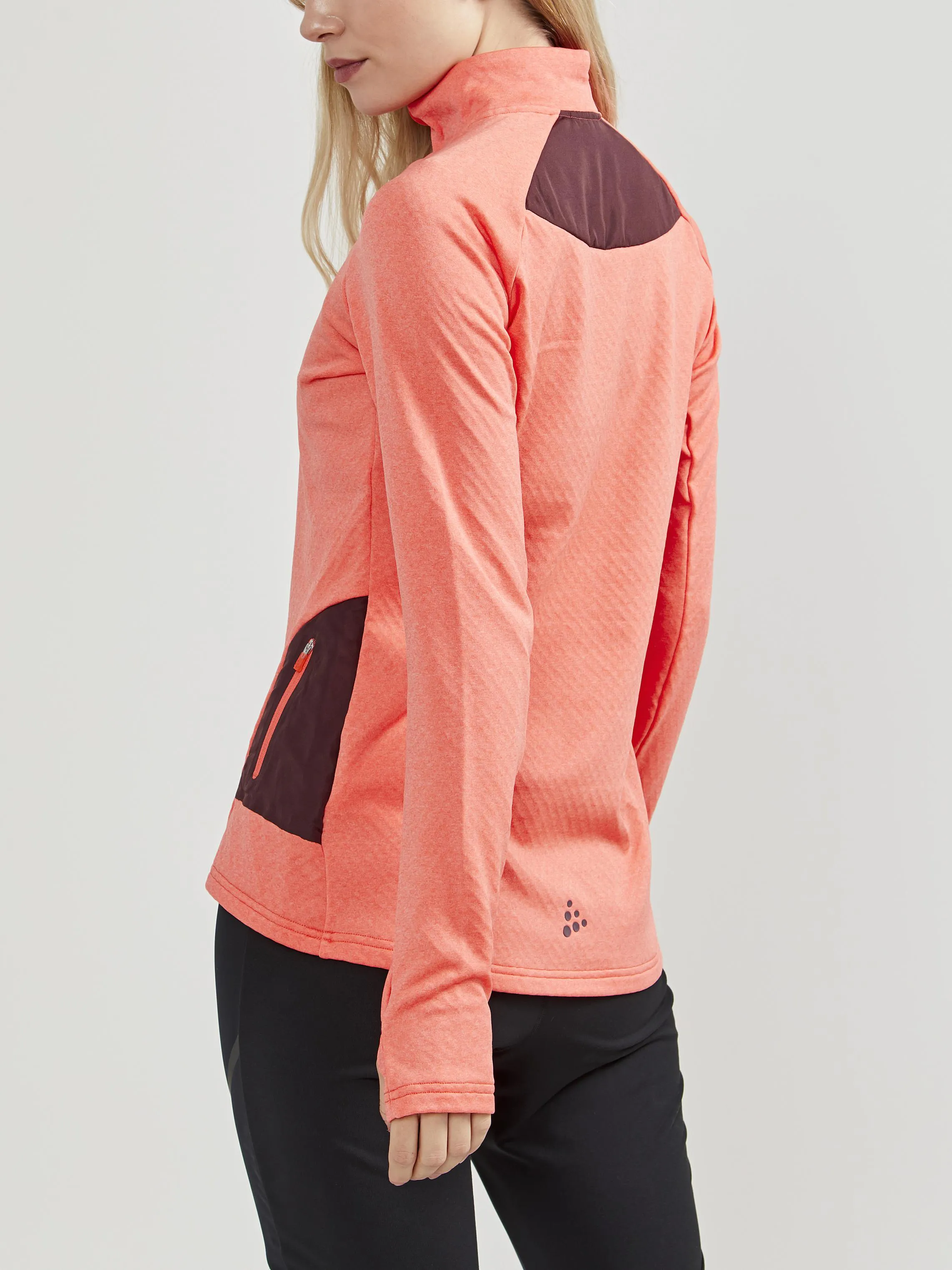 WOMEN'S CORE TRIM THERMAL MIDLAYER - TRACE MELANGE sold by Craft Sportswear product image thumbnail 2