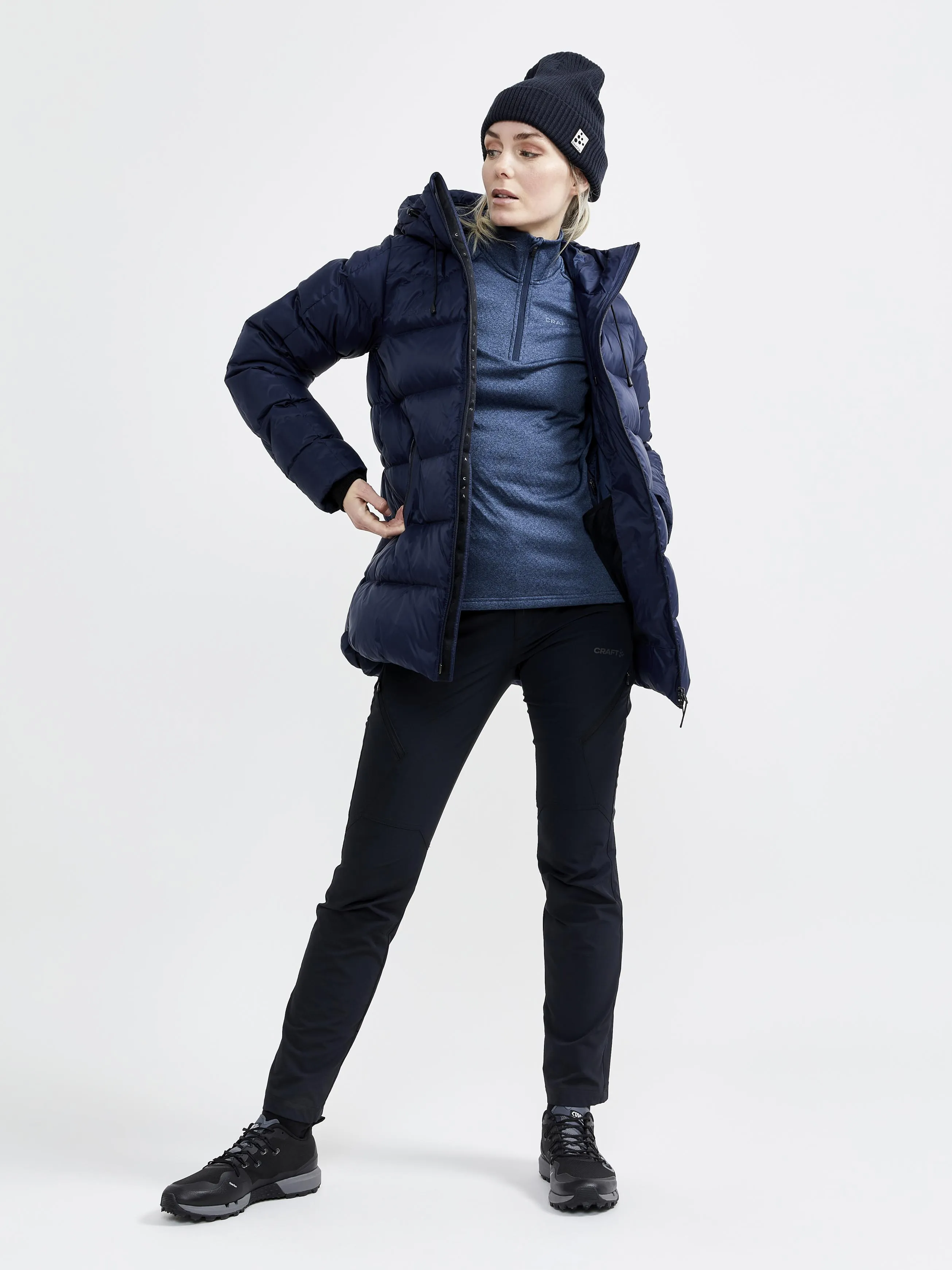 WOMEN'S CORE TRIM THERMAL MIDLAYER - BLUES-MELANGE sold by Craft Sportswear product image thumbnail 5