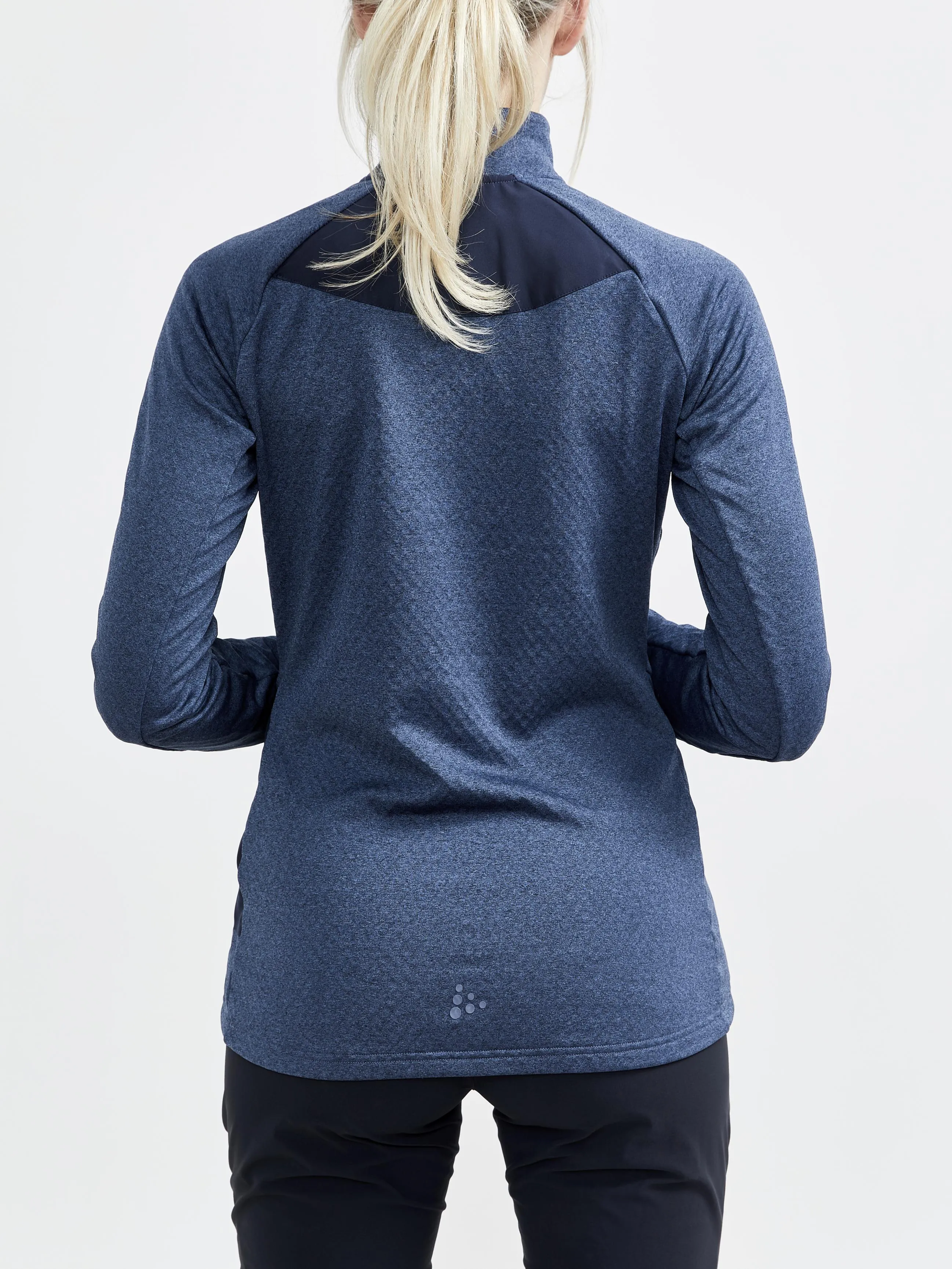 WOMEN'S CORE TRIM THERMAL MIDLAYER - BLUES-MELANGE sold by Craft Sportswear product image thumbnail 2