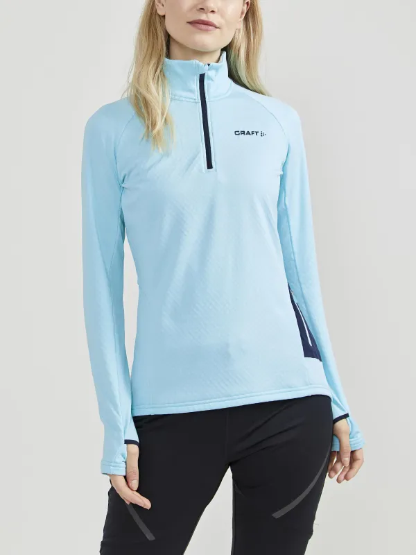 WOMEN'S CORE TRIM THERMAL MIDLAYER - AREA MELANGE sold by Craft Sportswear