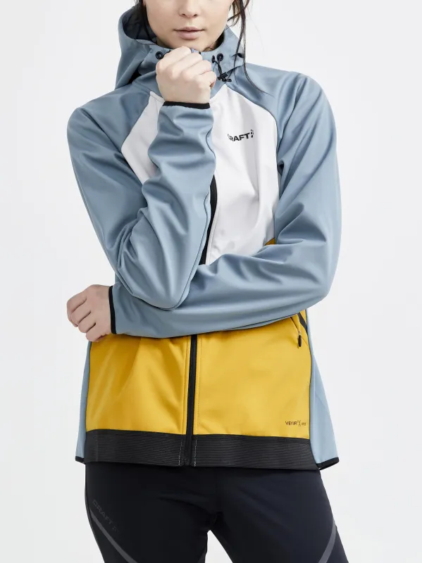 WOMEN'S GLIDE HOOD JACKET - TROOPER-TAWNY sold by Craft Sportswear