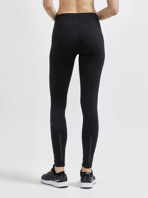 WOMEN'S ADV ESSENCE WARM TIGHTS - Black sold by Craft Sportswear