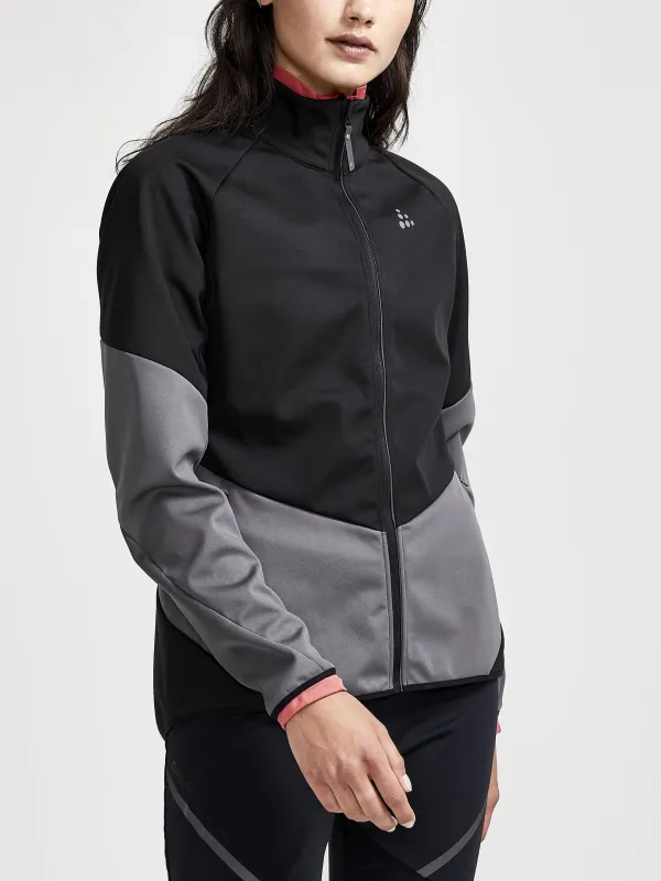 WOMEN'S GLIDE JACKET - Black/Granite sold by Craft Sportswear