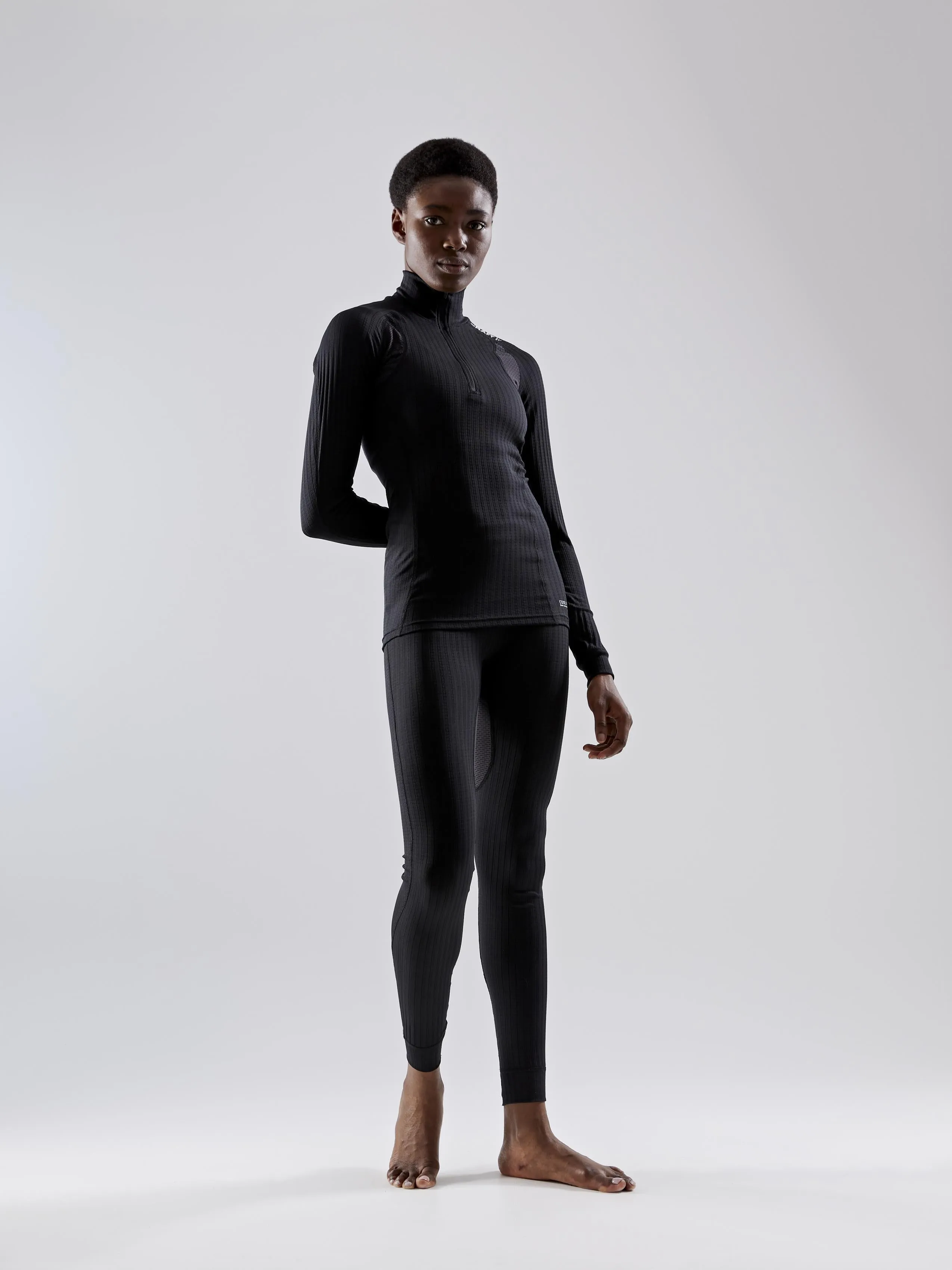 WOMEN'S ACTIVE EXTREME X ZIP BASELAYER - Black sold by Craft Sportswear product image thumbnail 3