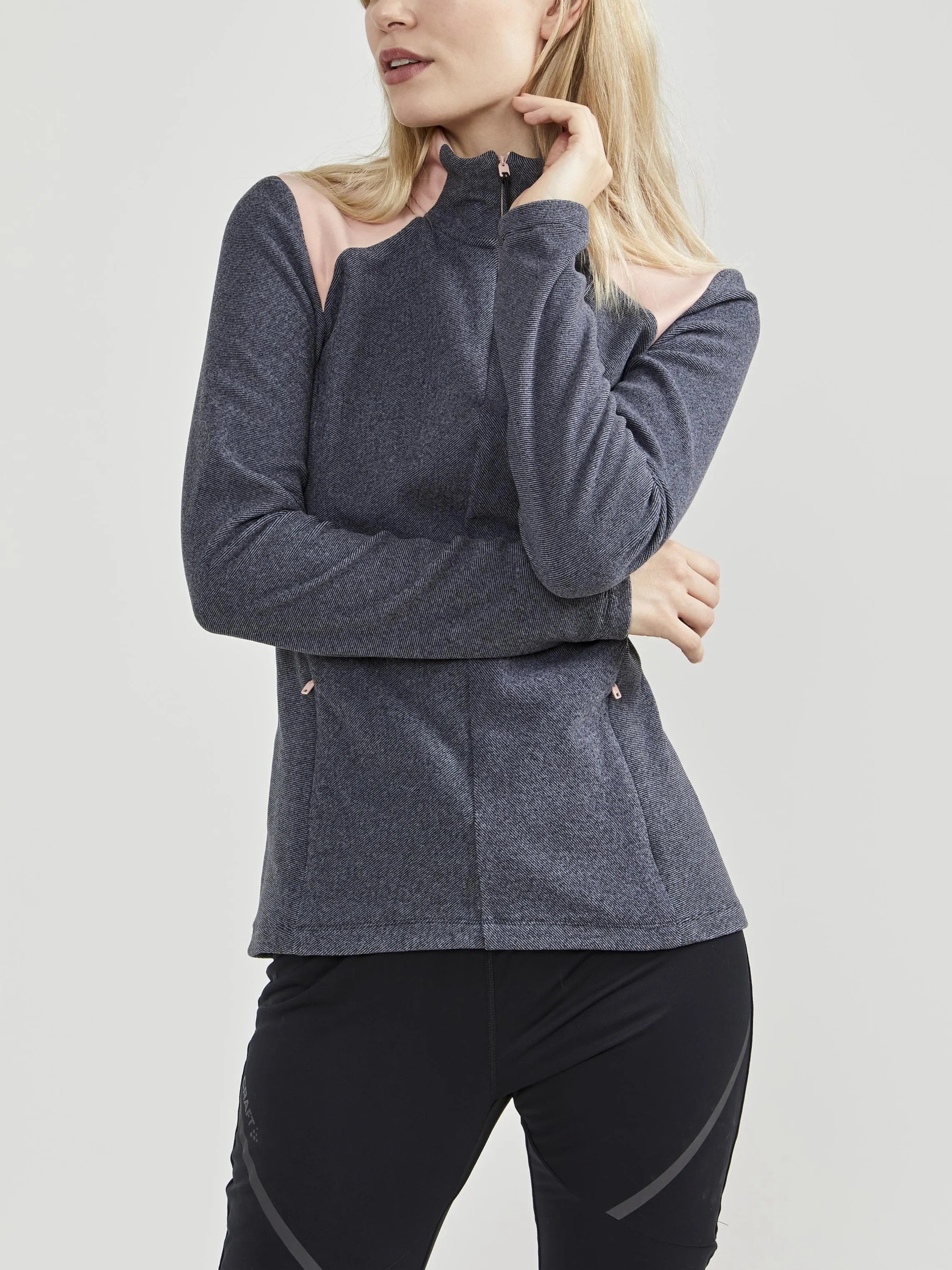 WOMEN'S CORE EDGE THERMAL MIDLAYER - ASPHALT/ASH sold by Craft Sportswear product image thumbnail 3