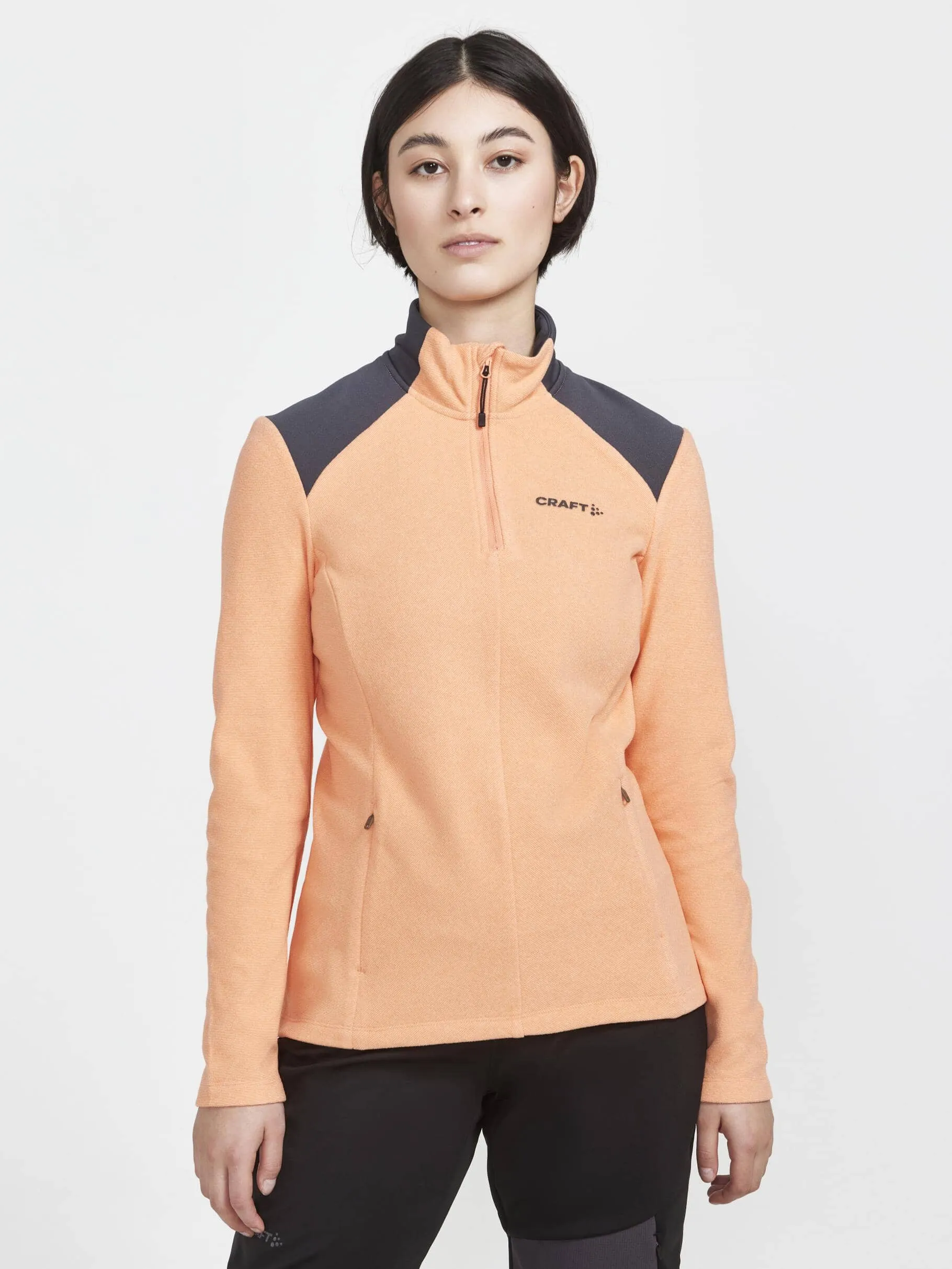 WOMEN'S CORE EDGE THERMAL MIDLAYER - GLOW-ASPHALT sold by Craft Sportswear